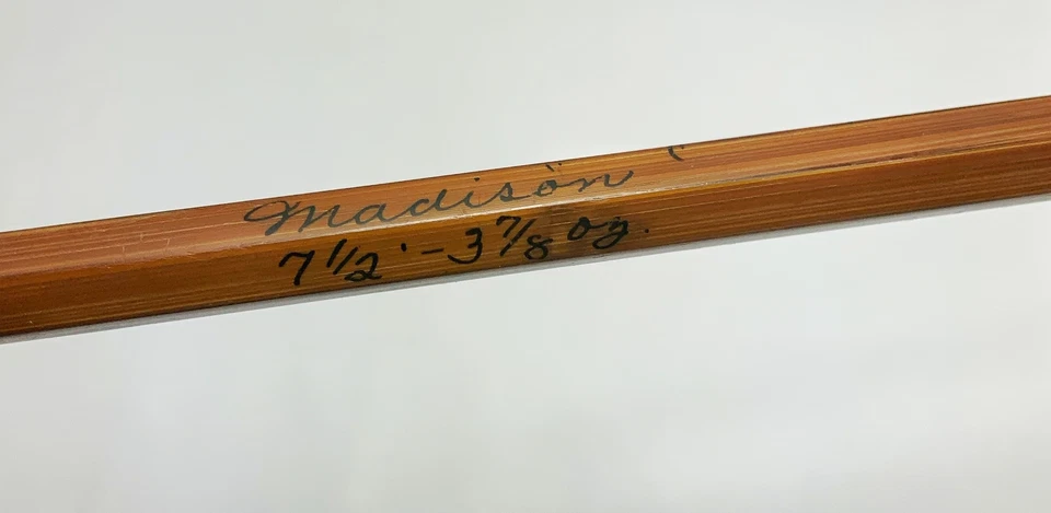 Varilla de mosca vintage Orvis 2 piezas bambú dividido impregnada Madison 7 1/2 ' Foto 4 de 4