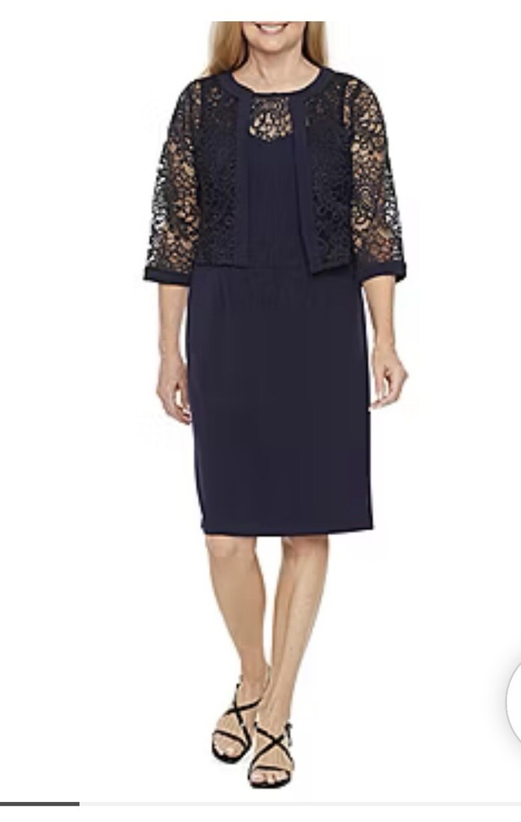 Maya Brooke Embellished Jacket Dress/size 14/Navy/nwt | eBay Maya Brooke Embellished Jacket Dress/size 14/Navy/nwt | eBay