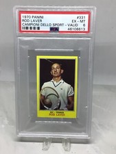 1970 Panini Valida Back #331 Rod Laver RC HOF PSA 6 (Total Pop 8, 1 higher)