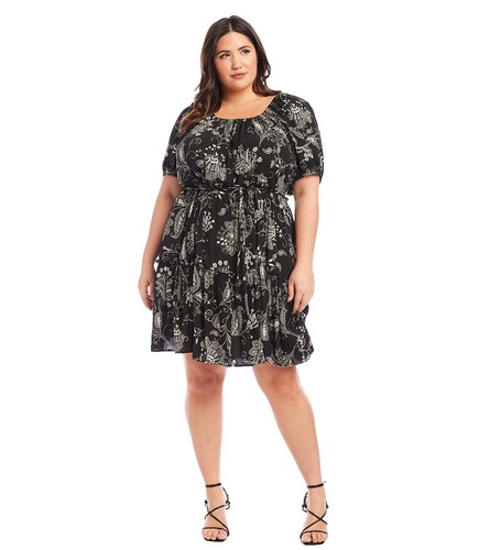 Karen Kane Scalloped V-Neck Stretch Lace Dress Plus Size 1X Black NWT | eBay