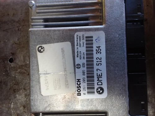 BMW 3 SERIES ECU ENGINE ECU, E46, P/N 7512354, ECU ONLY, 09/98-07/06 98 99 00 01