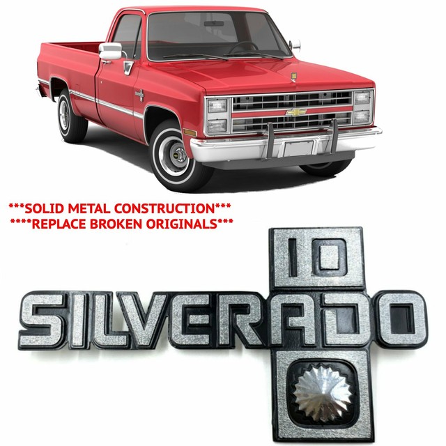 1981 1982 1983 1984 1985 1986 1987 Chevy Truck Fender Emblem Silverado