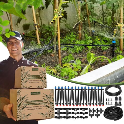 Drip Irrigation System Adjustable Garden Raised Bed Automatic Watering Tubing