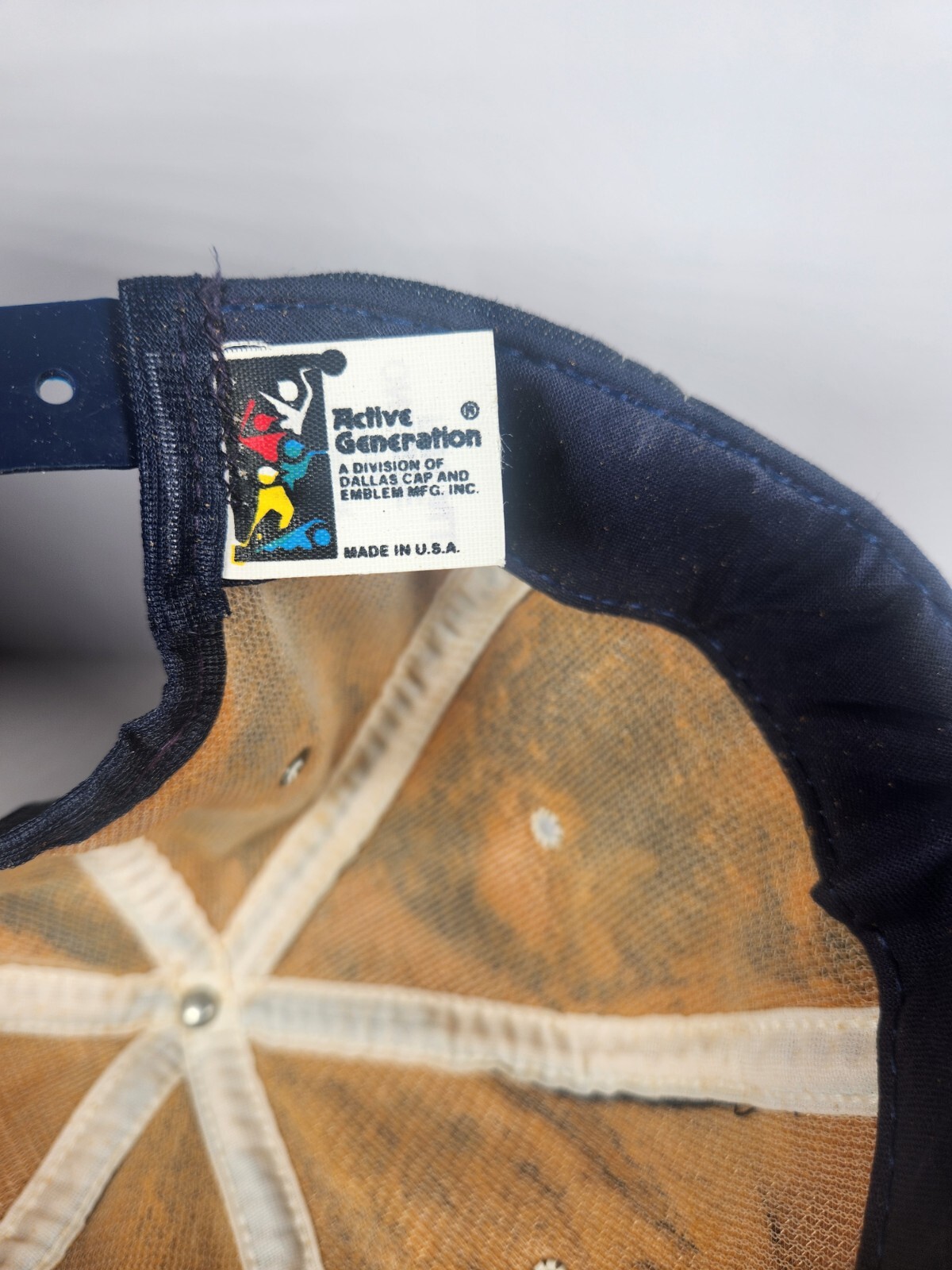 Vintage Union Workman Chewing Tabacco Trucker Snapback Denim Hat