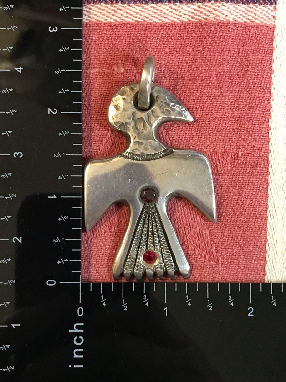 Heavy Solid Silver Hand Crafted Thunderbird Penda… - image 20