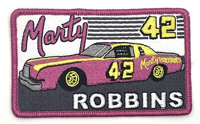 Marty Robbins Patch NASCAR Racing Vintage Retro Style Winston Cup Hat Music