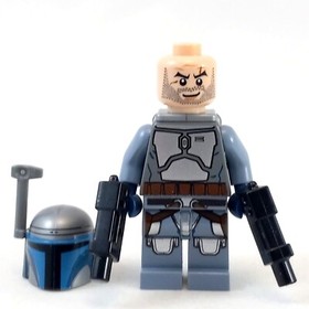 LEGO Star Wars Jango Fett Minifigure in 2013 Episode 2 set 75015 Smile