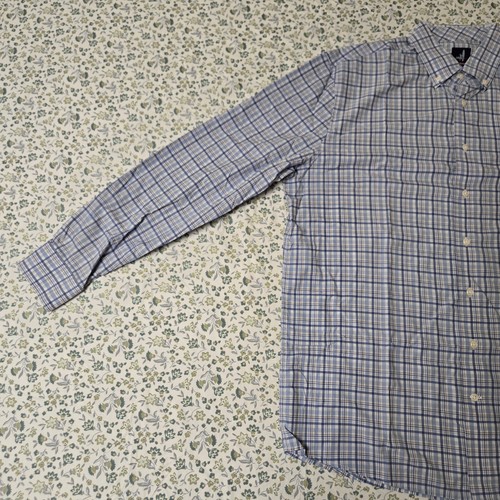 Johnnie O Button Down L/S Hemd Herren Erwachsene Large blau weiß kariert Prep Formance - Bild 8 von 16