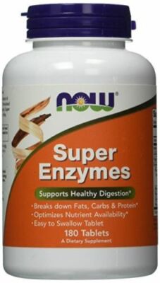 NOW FOODS, SUPER ENZYMES Verdauungsunterstützung 180 Tabletten SUPER PREIS