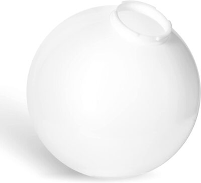 KastLite White 12'' Acrylic Lamp Post Globe | 3.94'' Twist Lock