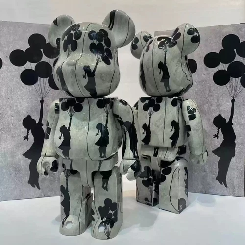Bearbrick400% Balloon Girl Building Block Bear Action Figure Collection Toy Gift - Picture 19 of 20