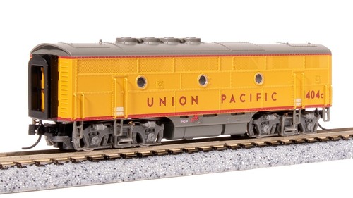Broadway Limited 7727 N Scale UP EMD F3 AB Yellow Gray Unit-A Diesel #1405/1404C - Picture 16 of 16