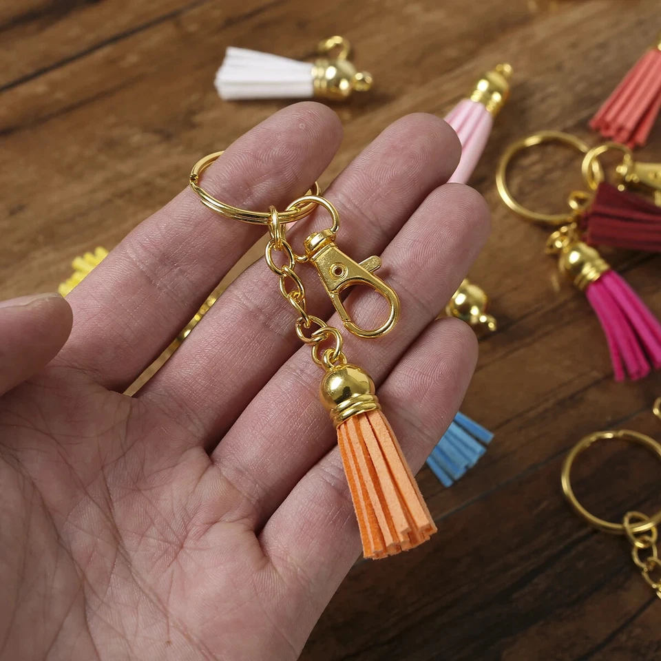 100 PCS neue Mode Quaste Schlüsselanhänger Quaste Schlüsselanhänger - Bild 3 von 4