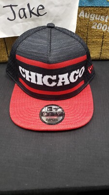 NWT CHICAGO BULLS A FRAME M-L 9FIFTY 950 SNAPBACK CAP HAT NEW ERA 2 BAR SAMPLE