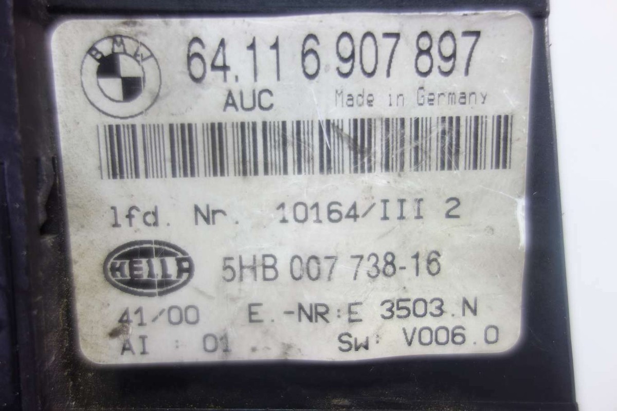 Climate Panel BMW E46 64116907897 64.11 6 907 897 Hella