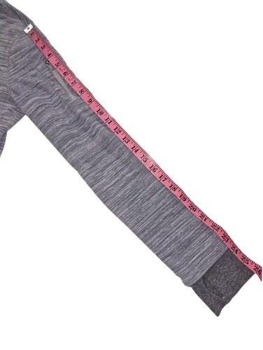 Tek Gear Gray Fleece Long Sleeve Full Zip Hoodie Women's Size M - Picture 6 of 8