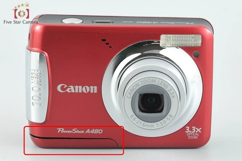 Cámara digital Canon PowerShot A480 roja 10,0 MP [Muy buena] Foto 4 de 4