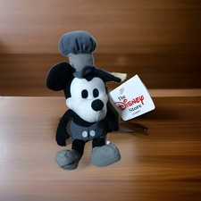 DISNEY STORE UK EUROPEAN Steam Boat Willie Mickey Mouse BEAN BAG PLUSH TAG RARE