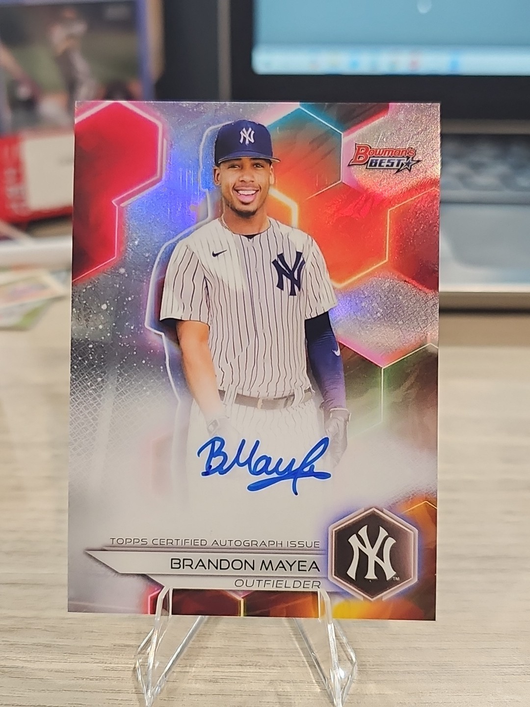 2023 Bowman's Best Brandon Mayea Refractor Auto #B23-BM New York Yankees