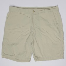Columbia Washed Out Shorts 10" Inseam Light Beige Men Size 34 36" Waist Actual 