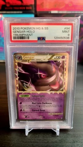 Pokémon HeartGold & SoulSilver: Triumphant TCG Gengar Prime Holo 94/102 PSA 9