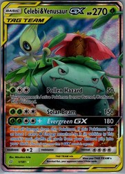 Celebi & Venusaur GX 1/181 Team Up Ultra Rare Holo