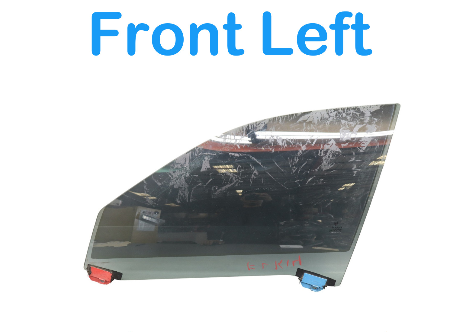 03-13 Maserati Quattroporte M139 Front Left Side Door Window Auto Glass Oem