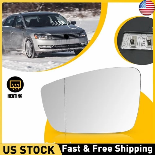 Mirror Glasses Driver Left Side Heated For Vw Hand 561857521A Volkswagen Passat
