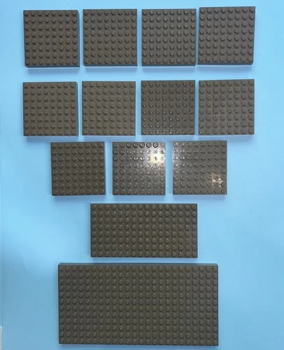 Lego 30072 Old Dark Gray Brick Plate 12x24 8x16 8x8 Buildable Thick Castle Harry