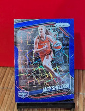 2025 Panini Prizm WNBA Blue Velocity Prizm #113 Jacy Sheldon
