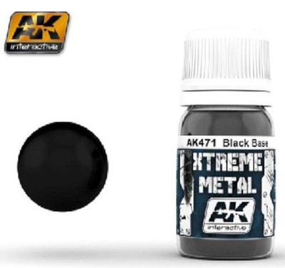 Xtreme Metal Black Base Paint 30ml Bottle