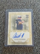 2020 Leaf Ultimate Draft - Future Stars Autographs Gold Austin Hendrick /75 SP