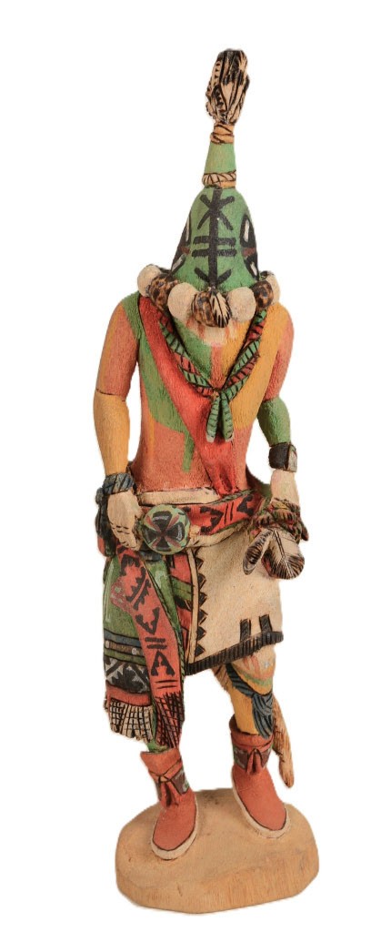 Hopi Kachina Ai - Aya Runner Rattle Kachina By Manuel L. Kooyahoema