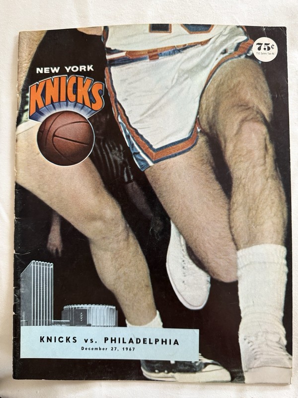 1967 New York Knicks Vs Philadelphia 76ers Program