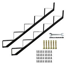 Yeezoo 2 Packs Metal Stair Step Stringers 5 Step Steel Riser Stringer For