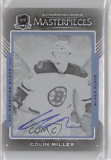 2015 The Cup Masterpieces Printing Plate Black Framed 1/1 Colin Miller Auto h5e