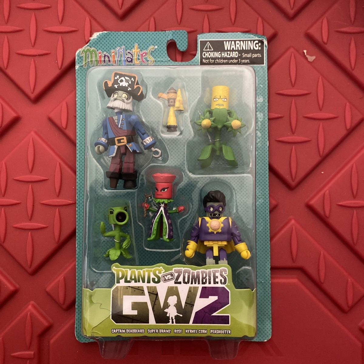 Plants vs Zombies GW2 Minimates Figure Set (5 Figures) Diamond