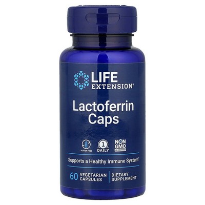 2 X Life Extension, Lactoferrin Caps, 60 Vegetarian Capsules (300 mg per Capsul