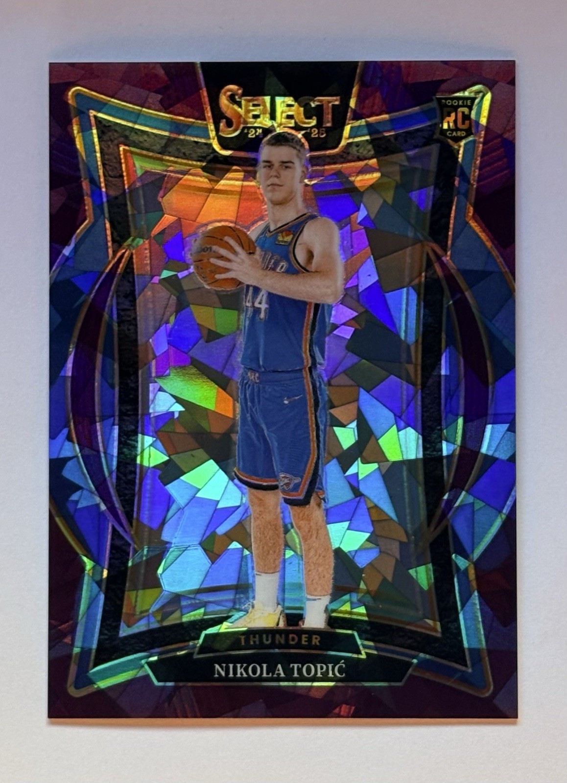 2024-25 Panini Select - Concourse Nikola Topic #89 Purple Cracked Ice Prizm /99