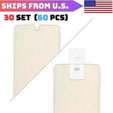 60 Pcs Vertical Blinds Replacement Slats Panels, Vertical Blind Repair Tabs Kit