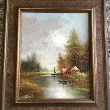 Ölgemälde Gemälde von Günter Seekatz , Öl auf Holz, Original