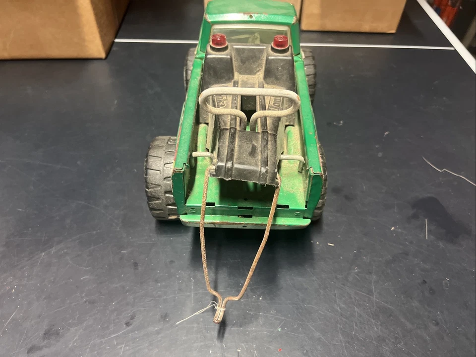 Tonka vintage 24 HR. Remolque Remolque metálico verde acero y plástico años 70-80 Foto 4 de 4