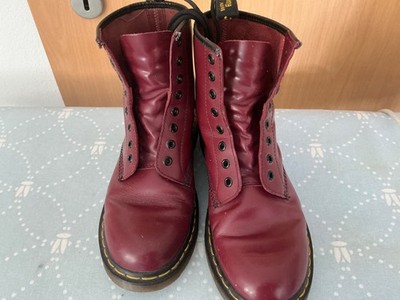 Dr.Martens 8 Loch o. Stahl Gr.42 in Cherry red, wie neu