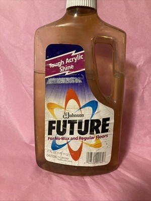 SC Johnson Wax Future Acrylic Floor Polish For No-Wax Floors VTG 1989 Shine