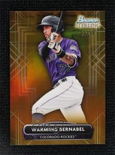 2022 Bowman Sterling Prospects Gold Refractor 16/50 Warming Bernabel 0o48