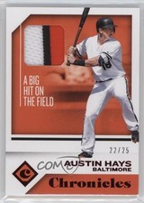 2018 Panini Chronicles Swatches Red 22/25 Austin Hays #CS-AH 2j2