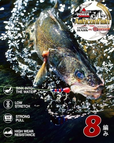 NEW Ashconfish PE Fishing Line 8 Strands 300m Sizes 1 1.2 1.5 2 2.5 3 3.5 4 5 6 - Image 4