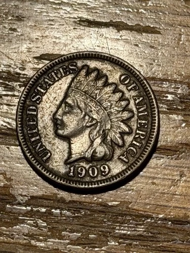 1909 Extremely Fine (XF) Indian Head Penny Cent!  Diamonds And Full Liberty