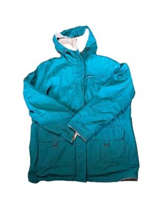  Women's Teal Fleece Hooded Winter Parka Jacket Coat Reversible 