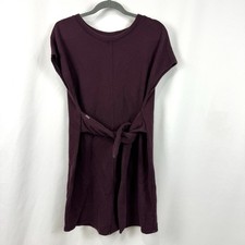 Athleta Embrace French Terry Sweater / Sweatshirt Dress in Burgundy Size M *FLAW